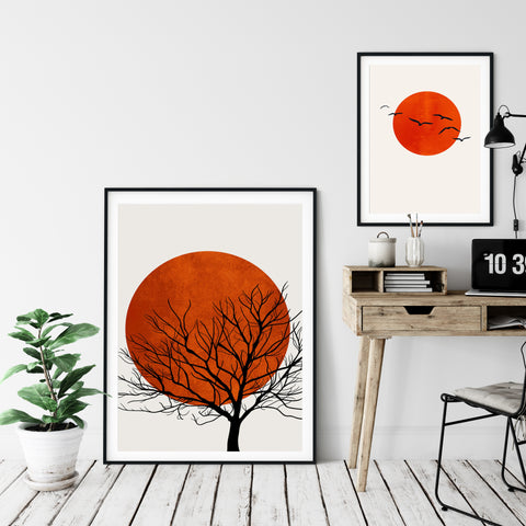 a collection of abstract prints for offices