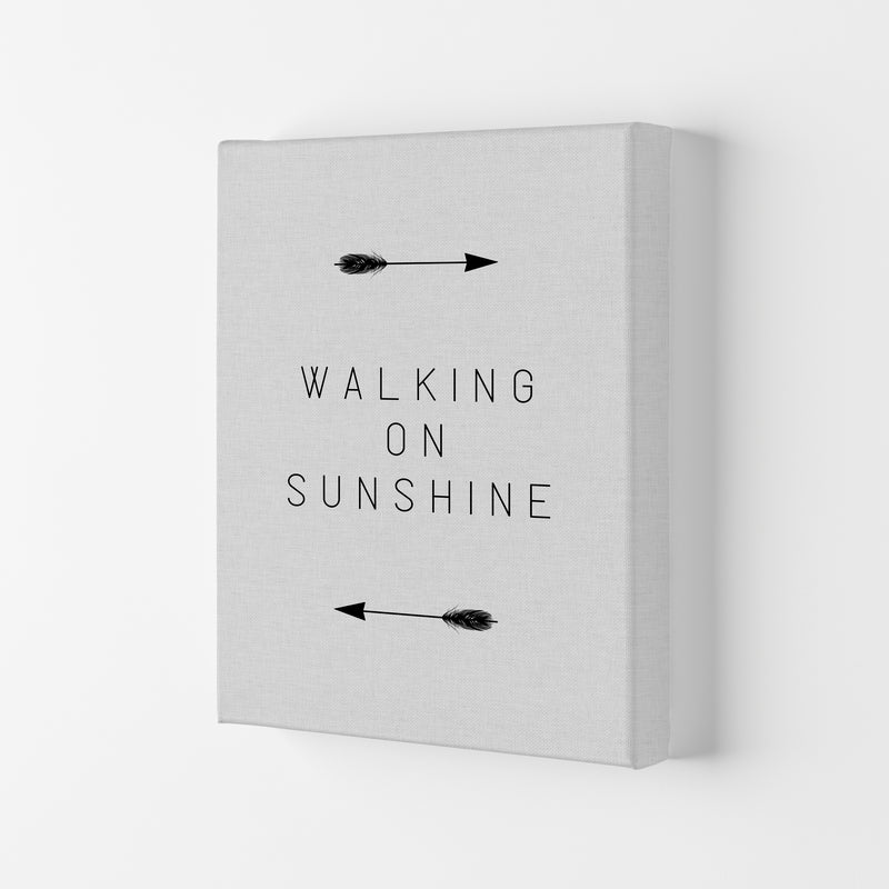 Walking On Sunshine Arrow Quote Print By Orara Studio Canvas