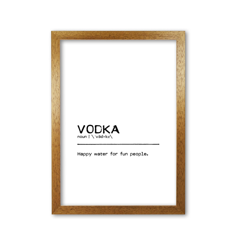 Vodka Happy Definition Quote Print By Orara Studio Oak Grain