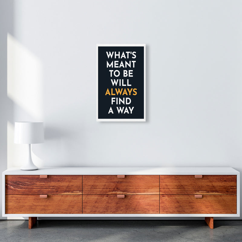What's Meant To Be Art Print by Pixy Paper A3 Canvas