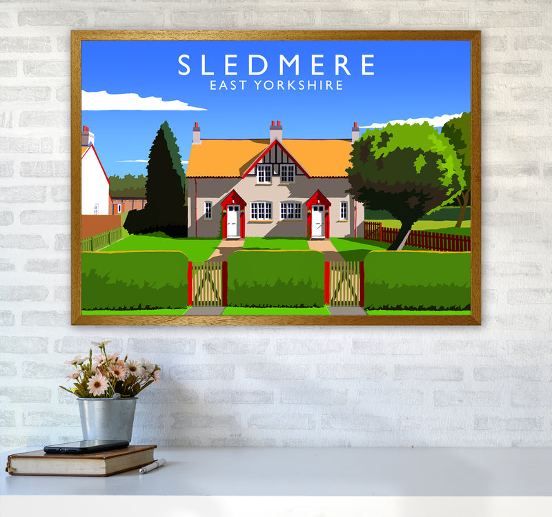 Sledmere Travel Art Print by Richard O'Neill A1 Print Only