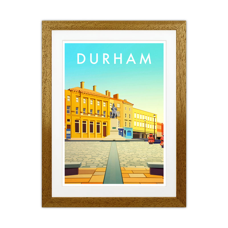 Durham 2 Portrait Travel Art Print by Richard O'Neill Oak Grain