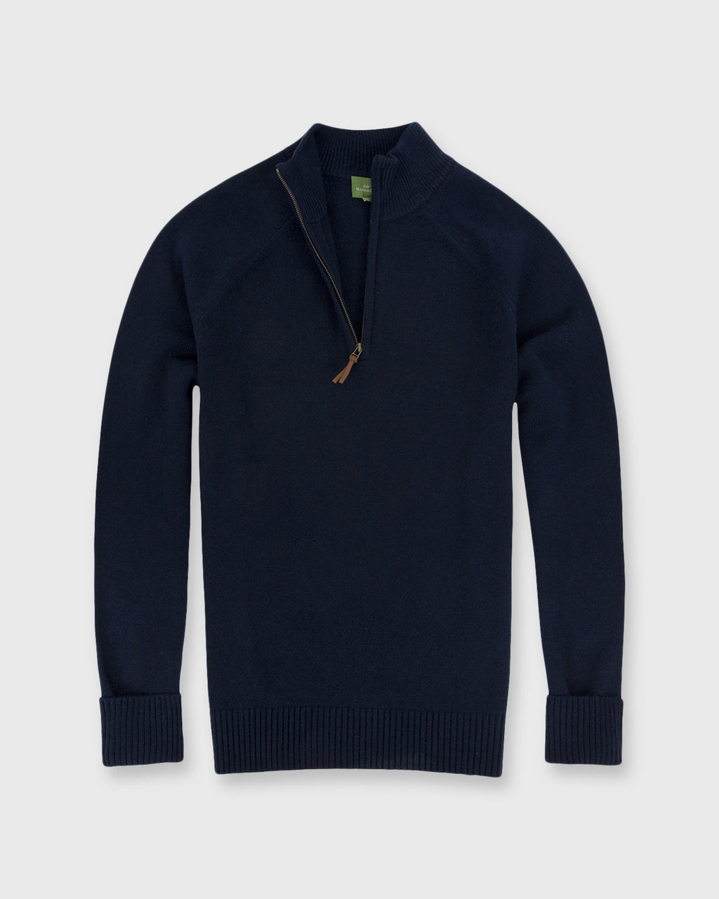 Track Jacket Sweater in Navy Cashmere | Shop Sid Mashburn