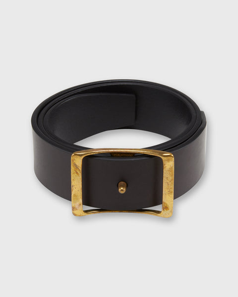 O-Ring Signature Leather Belt - Black - grown&sewn