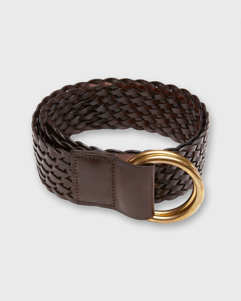 O-Ring Signature Leather Belt - Black - grown&sewn