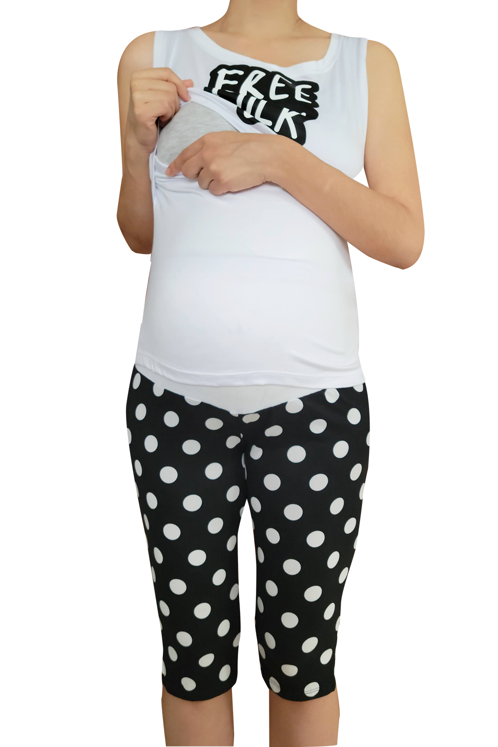 Pijama maternidad-lactancia capri. Milk – Mouse Apparel