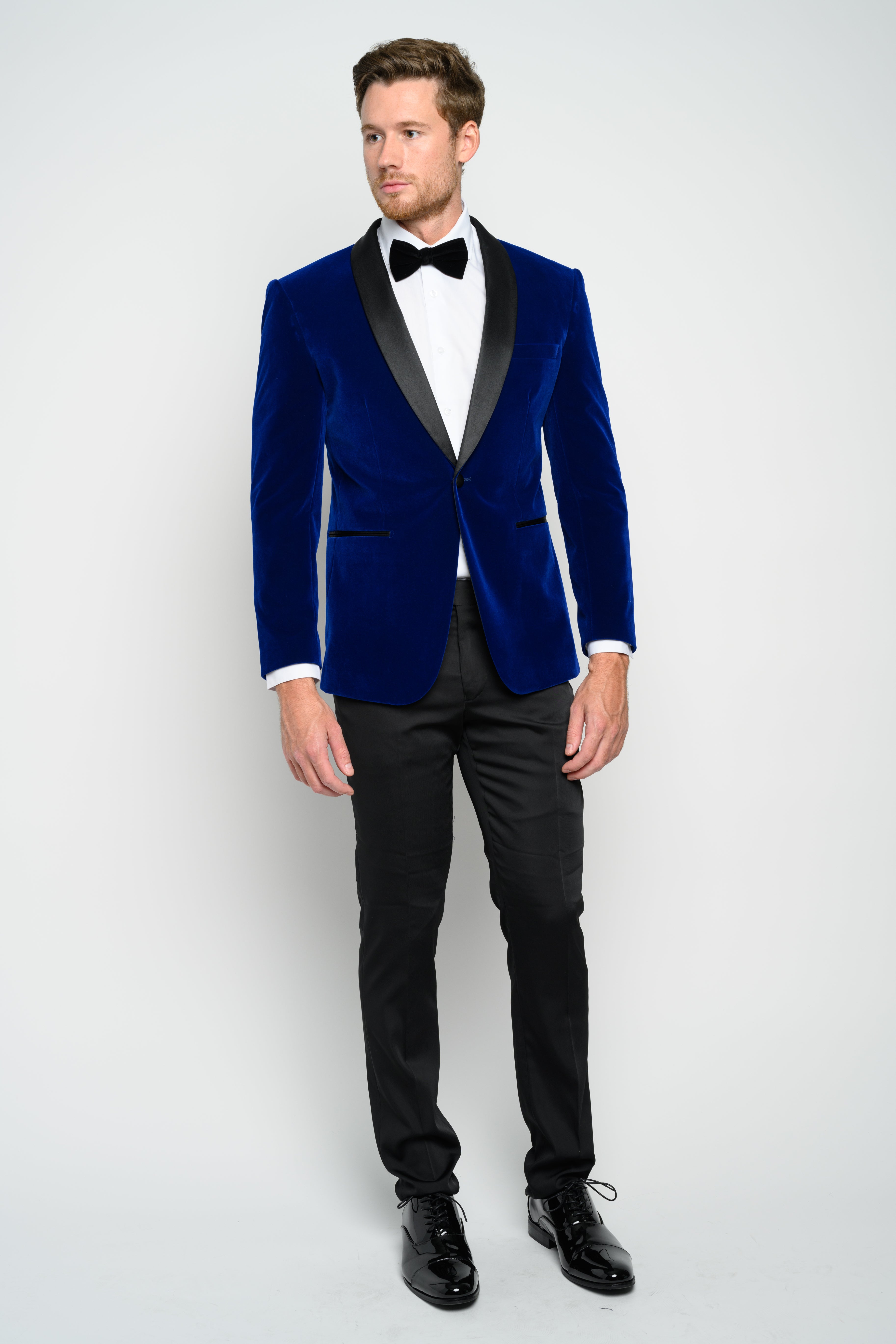 Slim Notch Collar Tuxedo Jacket - The Dylan By After Six In Black | The  Dessy Group