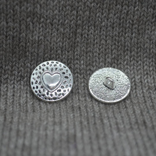 Tree of Life - Antique Silver Shank Buttons 14mm / 4/8