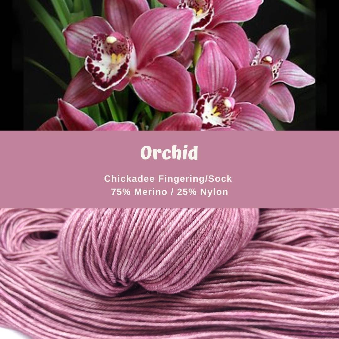 Orchid - Chickadee Fingering/Sock - Merino/Nylon - Ready to ship