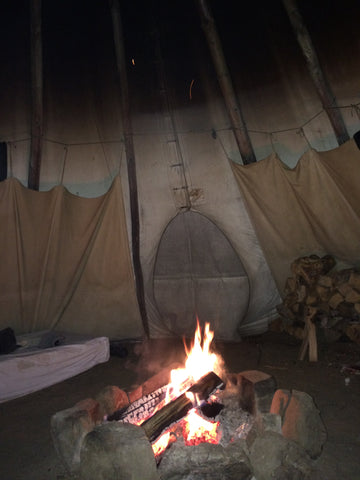 Tee-Pee Bicycle Touring Camping Quebec