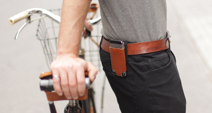 Men's phone case holder cyclist