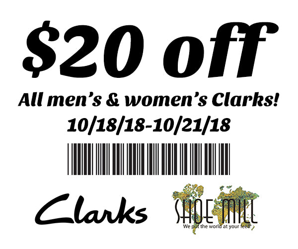 clarks 20 off printable coupon