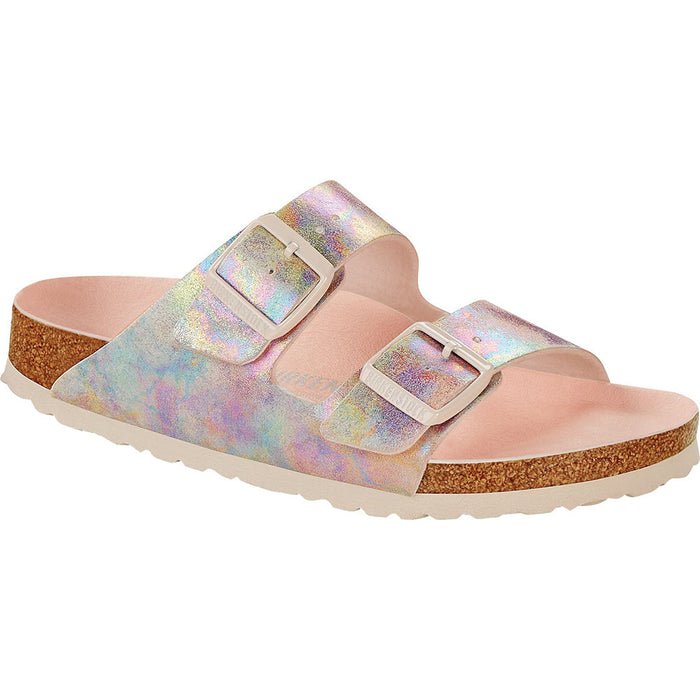 Footwear style name Arizona Vegan Microfiber in color Iridescent Light Rose. SKU: 1021279 Shoe Mill