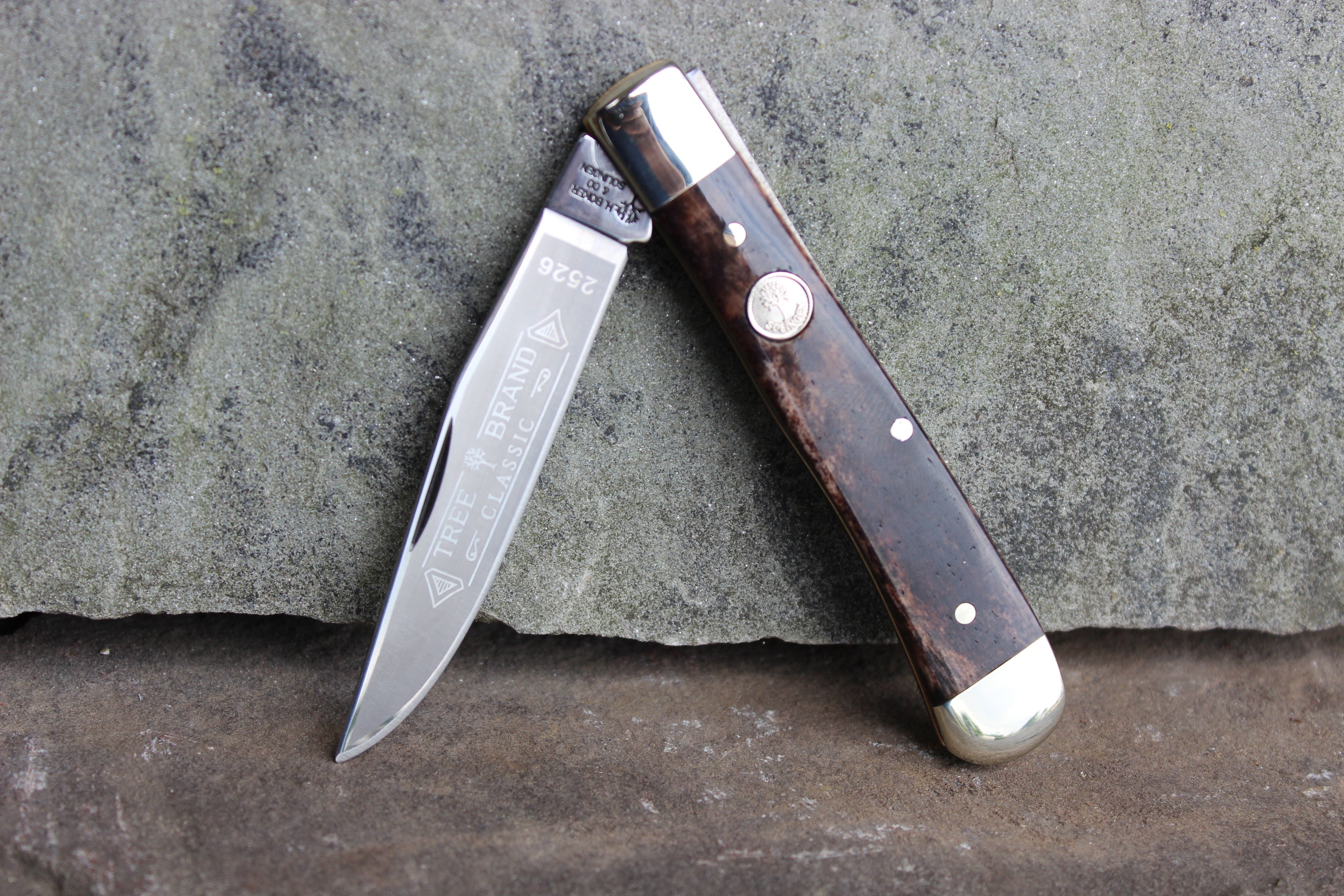 未使用/新品◇BOKER ボーカー TREE BRAND CLASSIC 2000TH 440C フォールディングナイフ  革ケース付（knife-60） - キャンプ、アウトドア用品