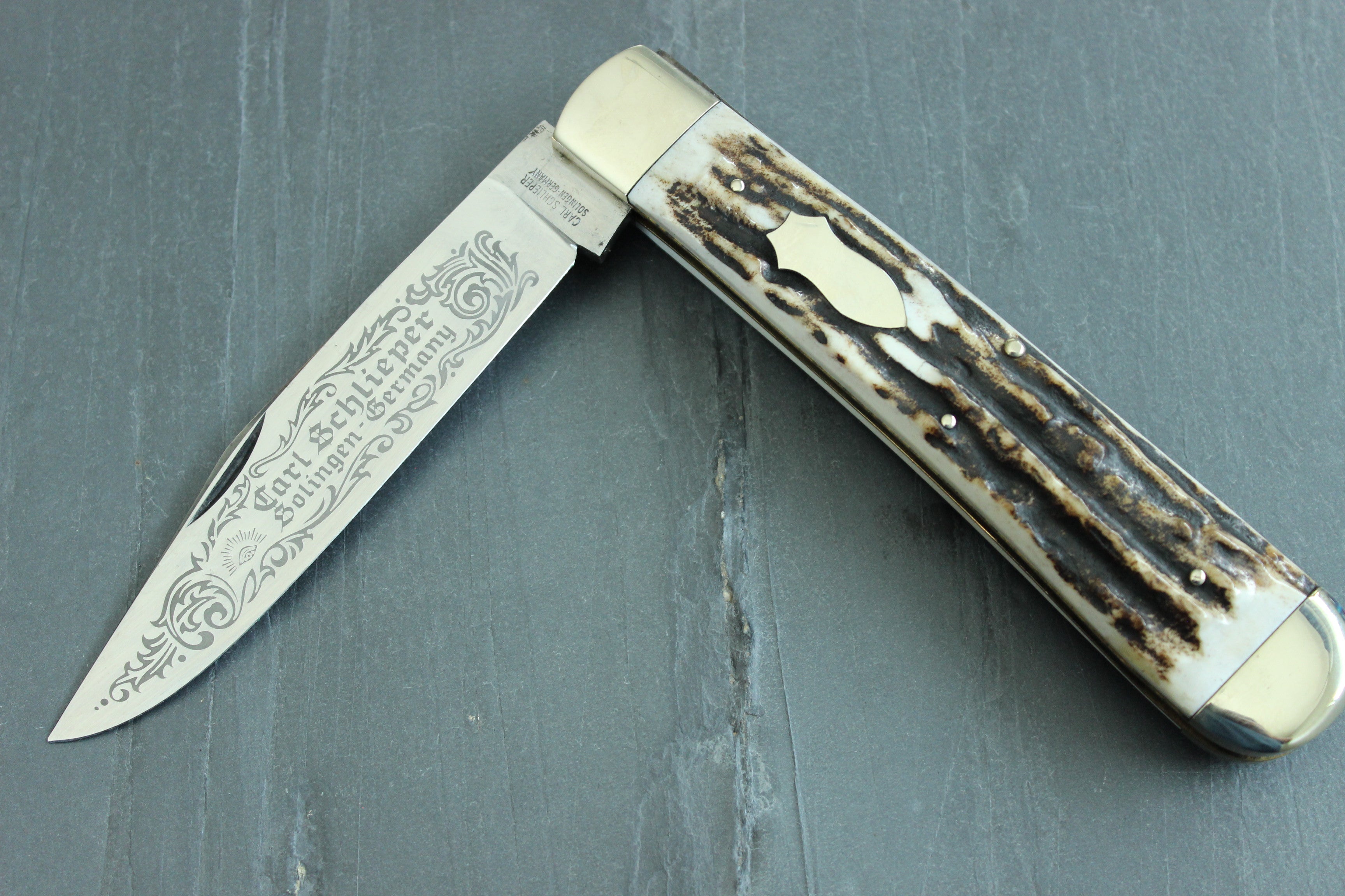 Sold at Auction: German Solingen Eye Brand 2 Blade Pocket Knife