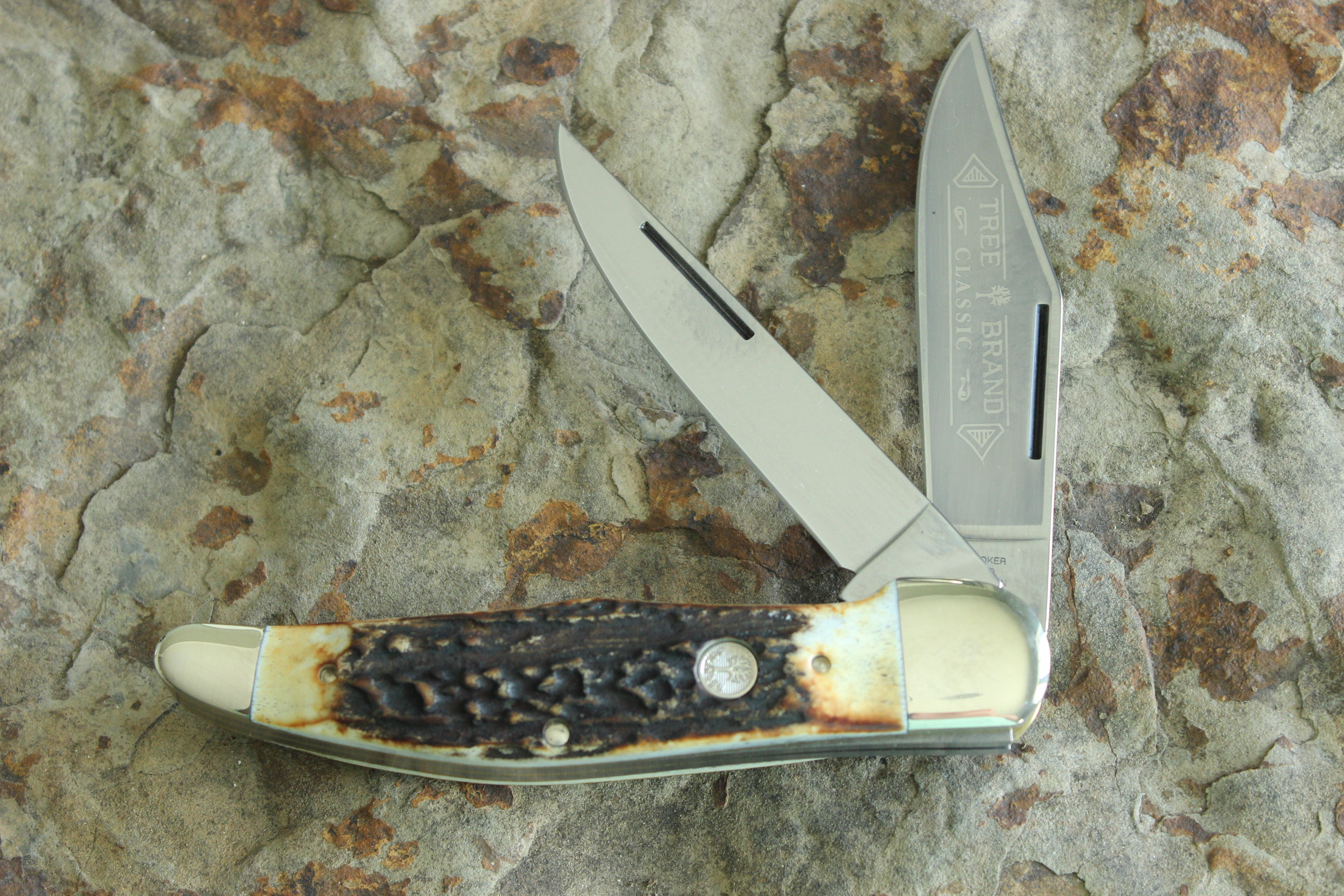 Boker Tree Brand Traditional 2 Blade Folding Hunter Pocket Knife