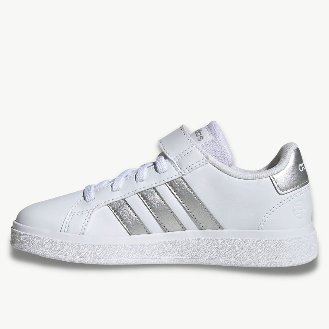adidas Grand Court Court Elastic Lace and Top Stap Kids Sneakers ...