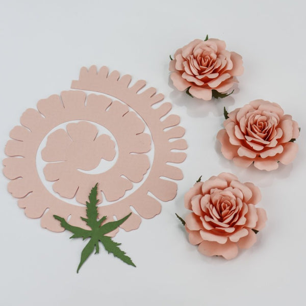 Rolled Rose Paper Flower SVG | Digital File for Cricut & Silhouette