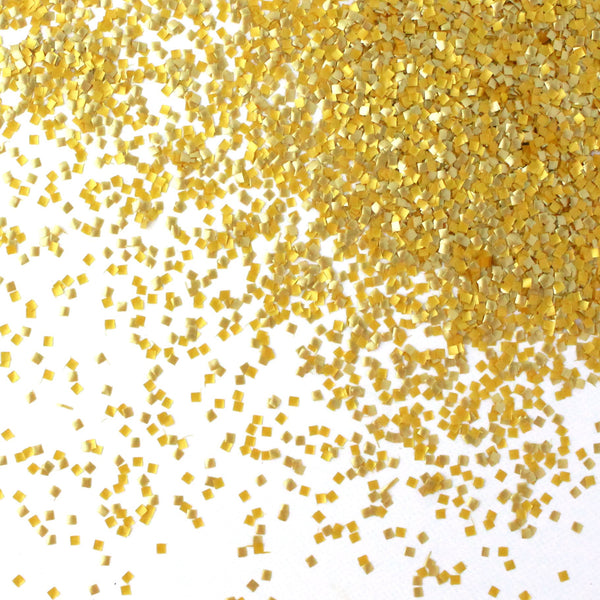 Gold Glitter Squares Sprinkle Pop Wholesale