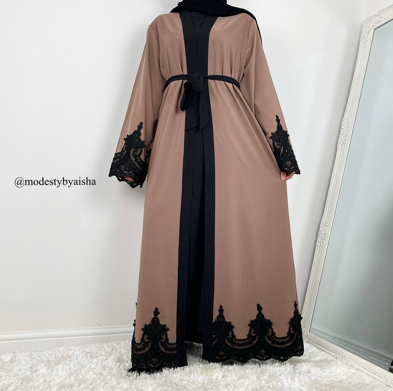 Dua Brown - Open Abaya – Modesty By Aisha