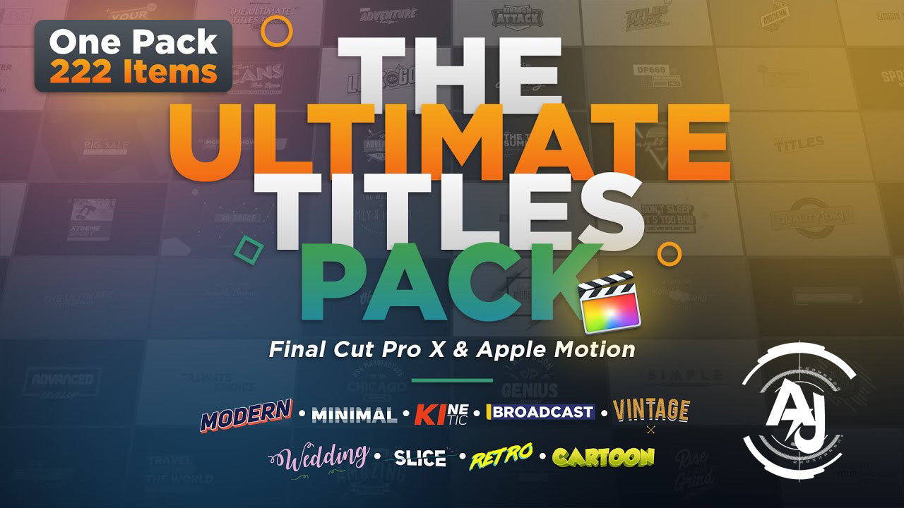 final cut pro title packs free