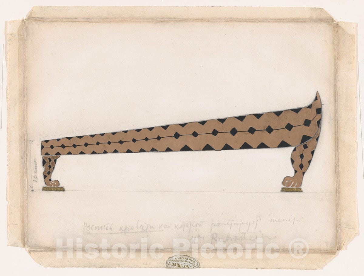 Léon Bakst - Design for a Daybed, Used by Ida Rubinstein During The ...