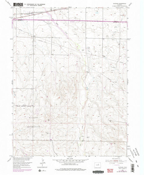 1954 Watkins, CO - Colorado - USGS Topographic Map - Historic Pictoric