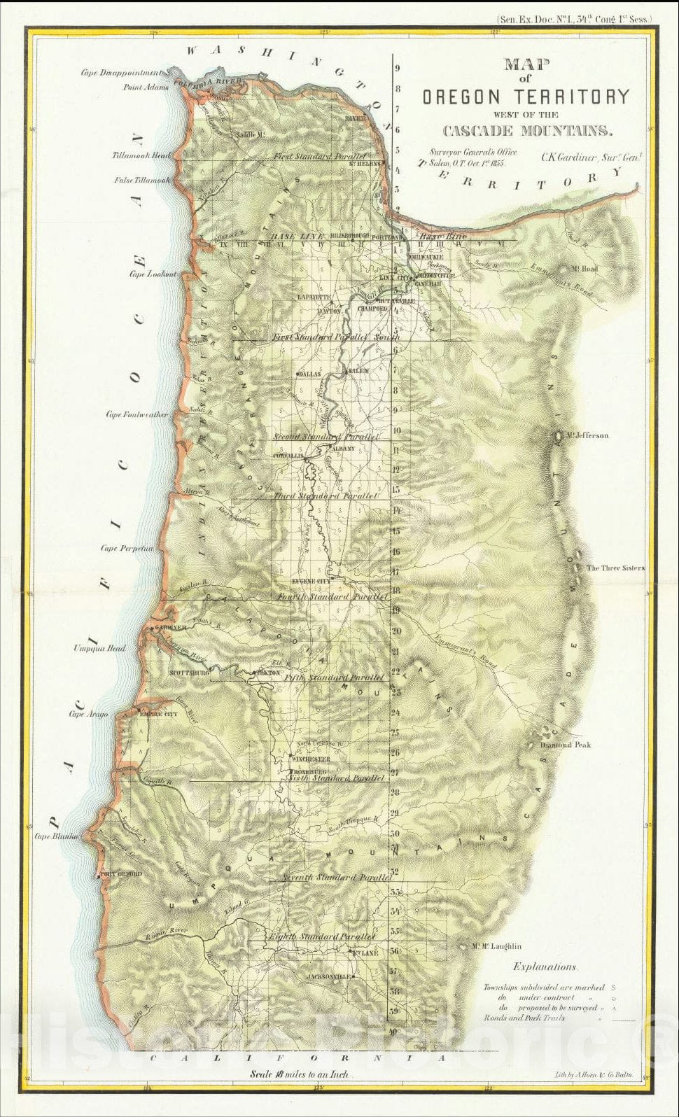 cascade range map