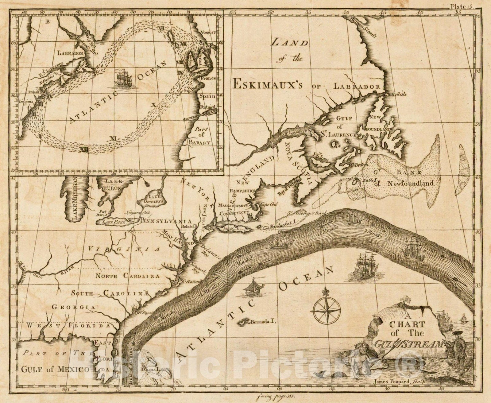 Historic Map A Chart Of The Gulf Stream With Remarks Upon The Navig   5244192 1wmrk 2048x2048 