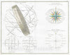 Historic Map : Chart of Spheres and Compass Rose, Bonne, 1775, Vintage Wall Art