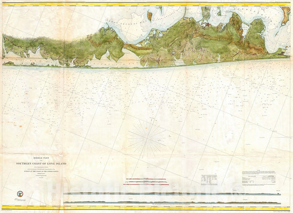 Historic Map U S Coast Survey Map Of Eastern Long Island Hamptons   5251797 1wmark Grande 