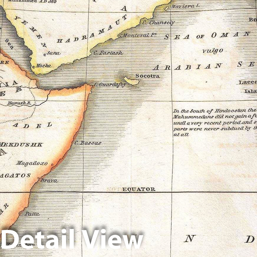 Historic Map : Thomson Map of Conquests of Mohammed (Asia, Africa, Ara ...