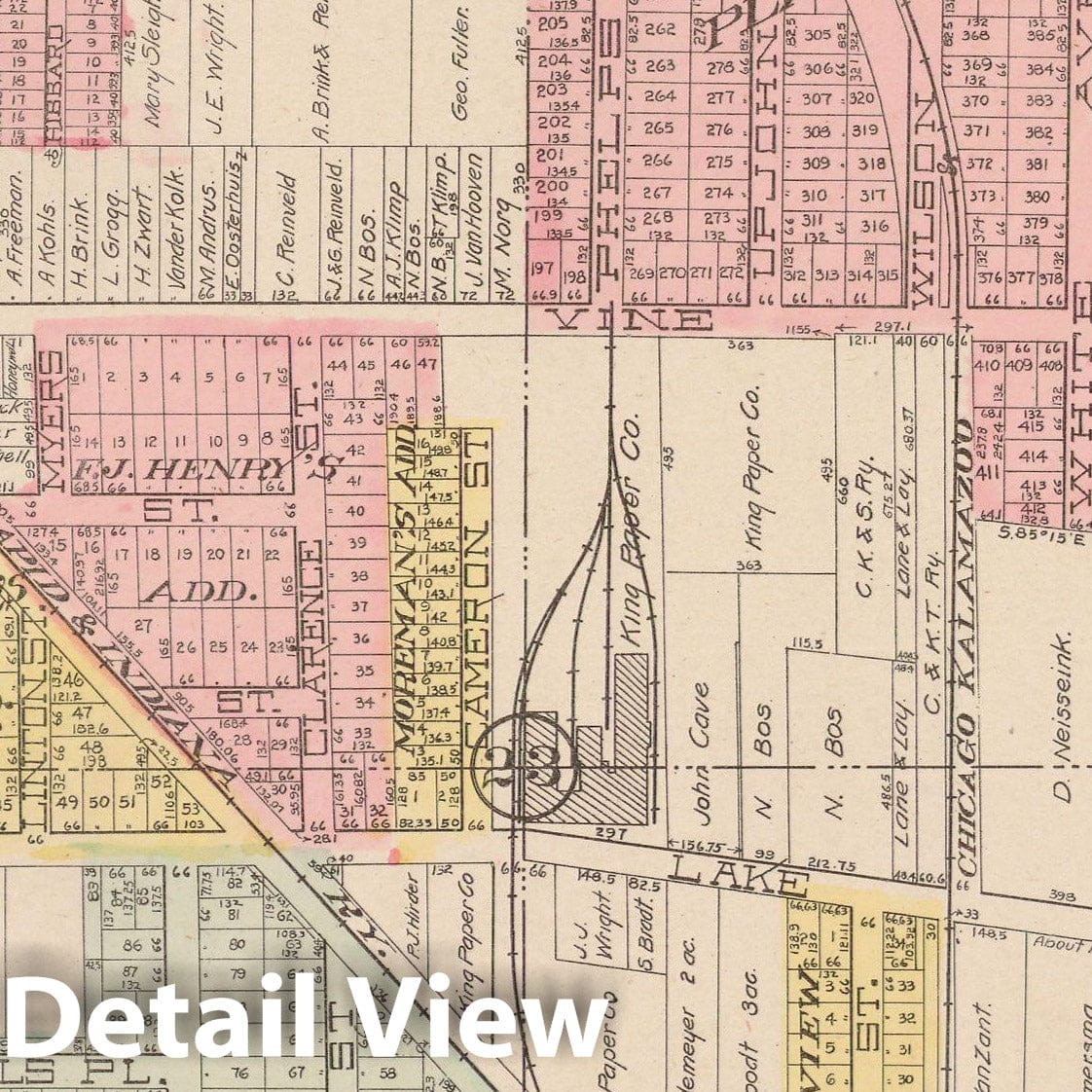 Historic Map : Kalamazoo 1910 , Standard Atlas of Kalamazoo County