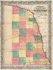 Historic Map : Pocket Map, Nebraska 1857 - Vintage Wall Art