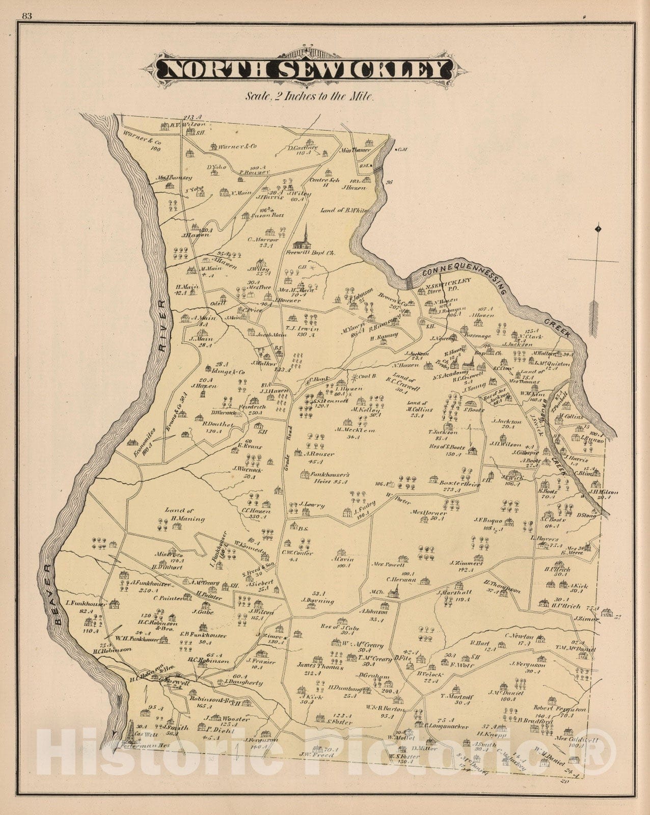 beaver county pa township map