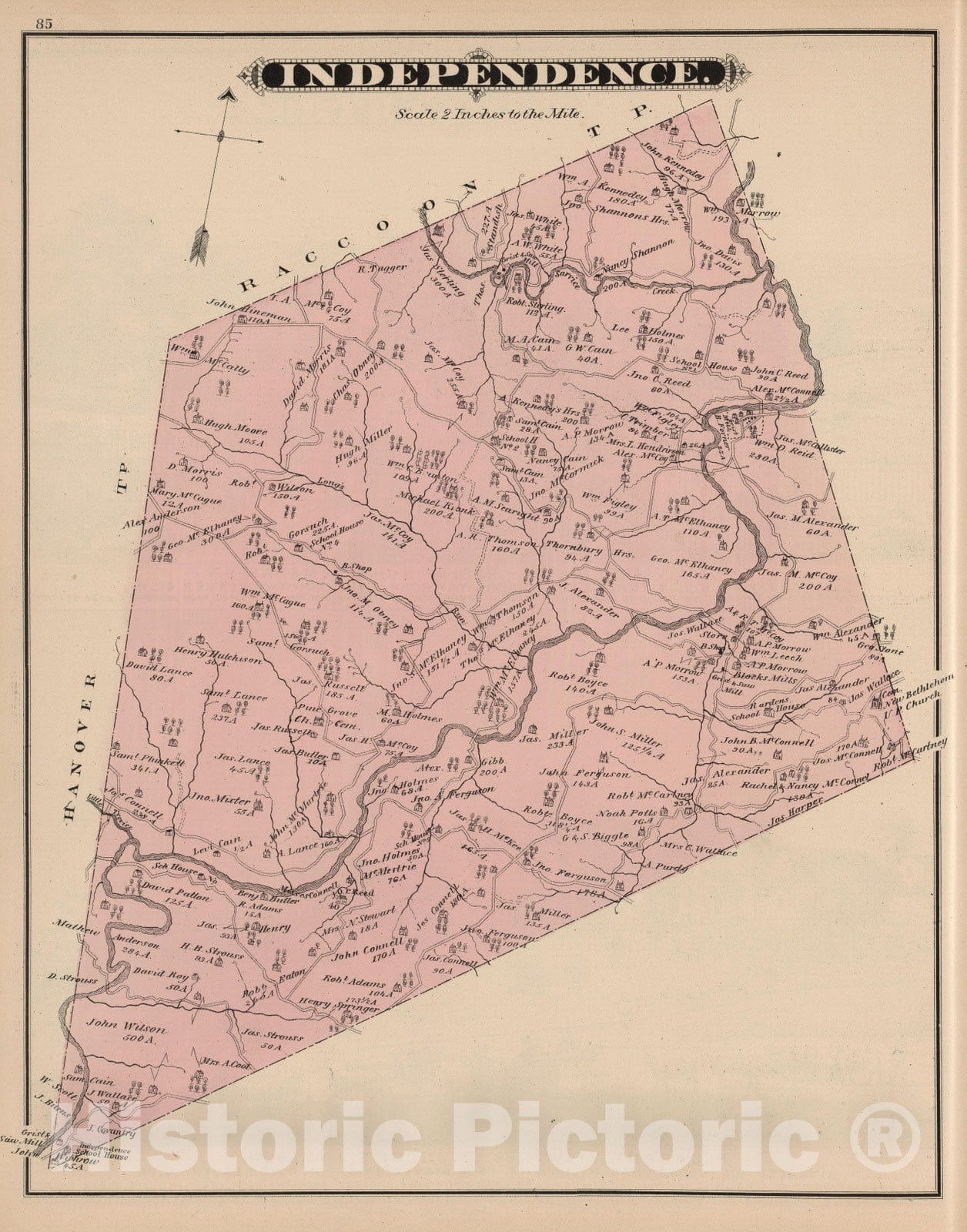 beaver county pa township map