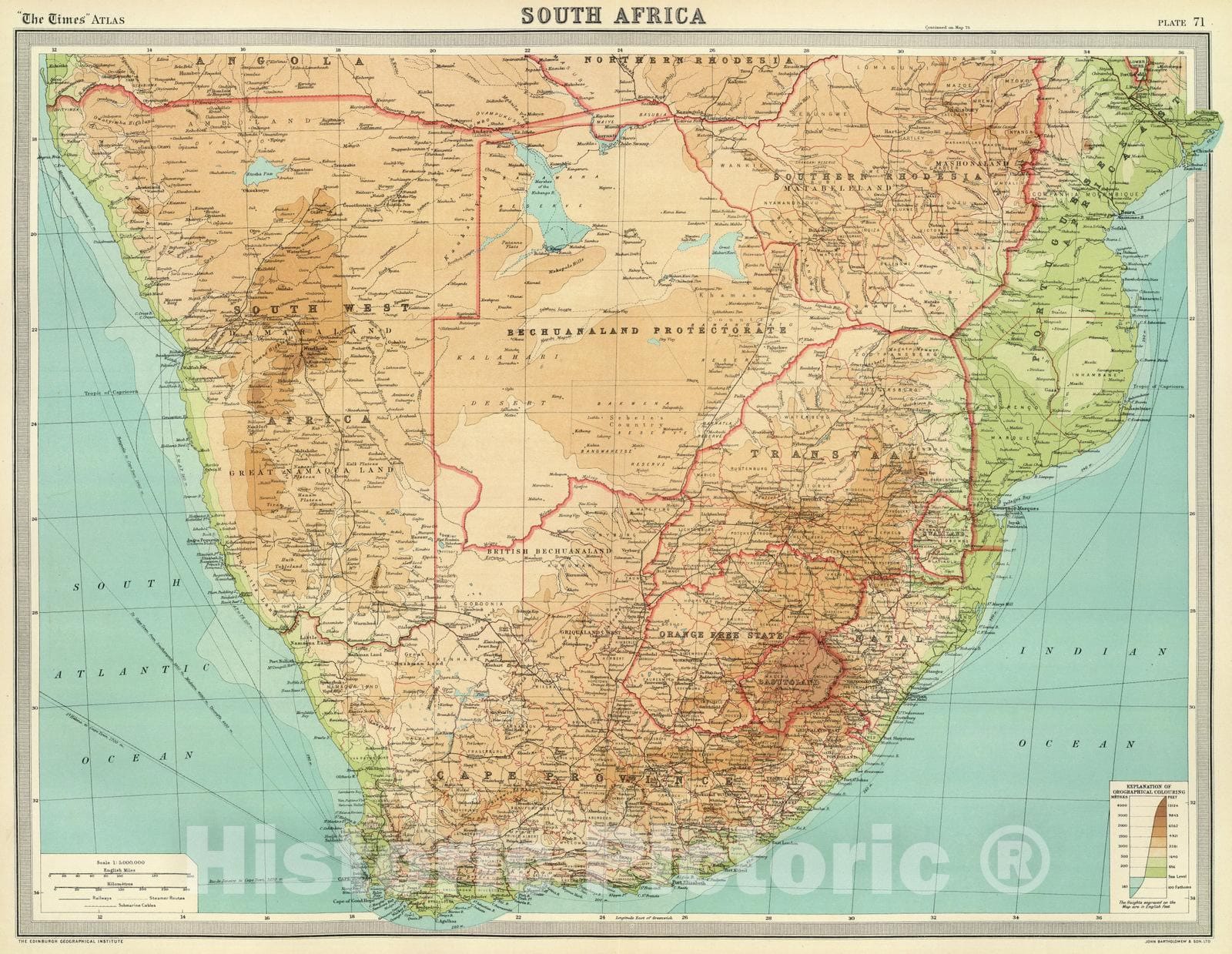 Historic Map 1922 South Africa Vintage Wall Art Historic Pictoric   574852 1wmark 2048x2048 