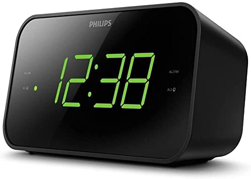 leiderschap waarom Regenjas PHILIPS Digital Alarm Clock Radio, FM Radio Clock with Battery Backup, —  NeeGo