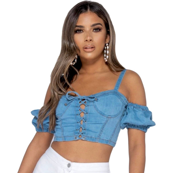 WOMENS SHEER FRONT TIE UP LONG SLEEVE CROP TOP – vitalityrkm