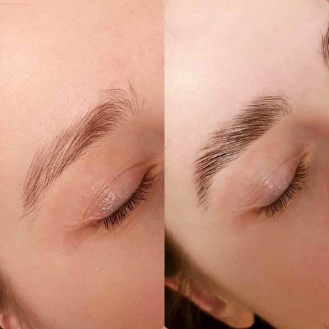 Brow Lamination Before and After 
