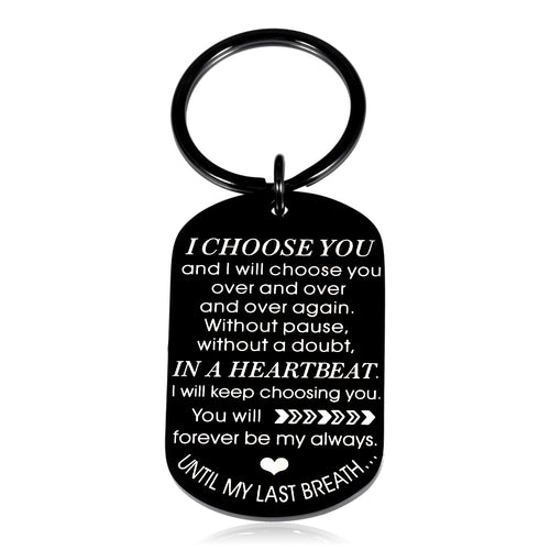Wife Husband Anniversary Keychain Engagement Gifts for Him her Fiance  Fiancee Wedding Gifts for Bride Groom Love Birthday Gifts Boyfriend  Girlfriend Valentines Gifts to My Man Christmas