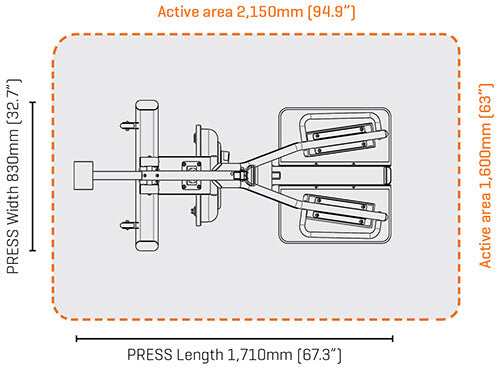 FDF Fluid Power Press Dimensions