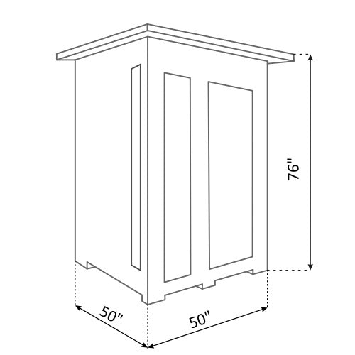 Rustic 2 Person Indoor Sauna Dimensions