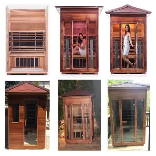 Rustic 3 Person Sauna Lifestyle Images