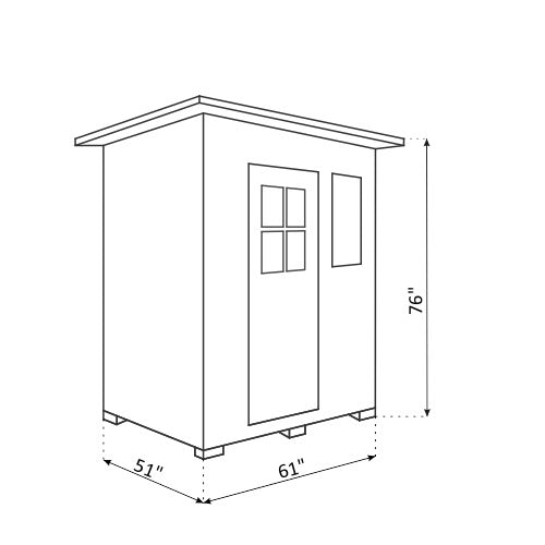 Sapphire 3 Person Indoor Sauna Dimensions