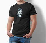 MarketPrint T-Shirt S / Schwarz "Nachtwächter" Herren T-Shirt