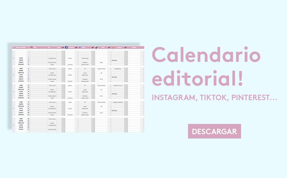 calendario editorial gratis