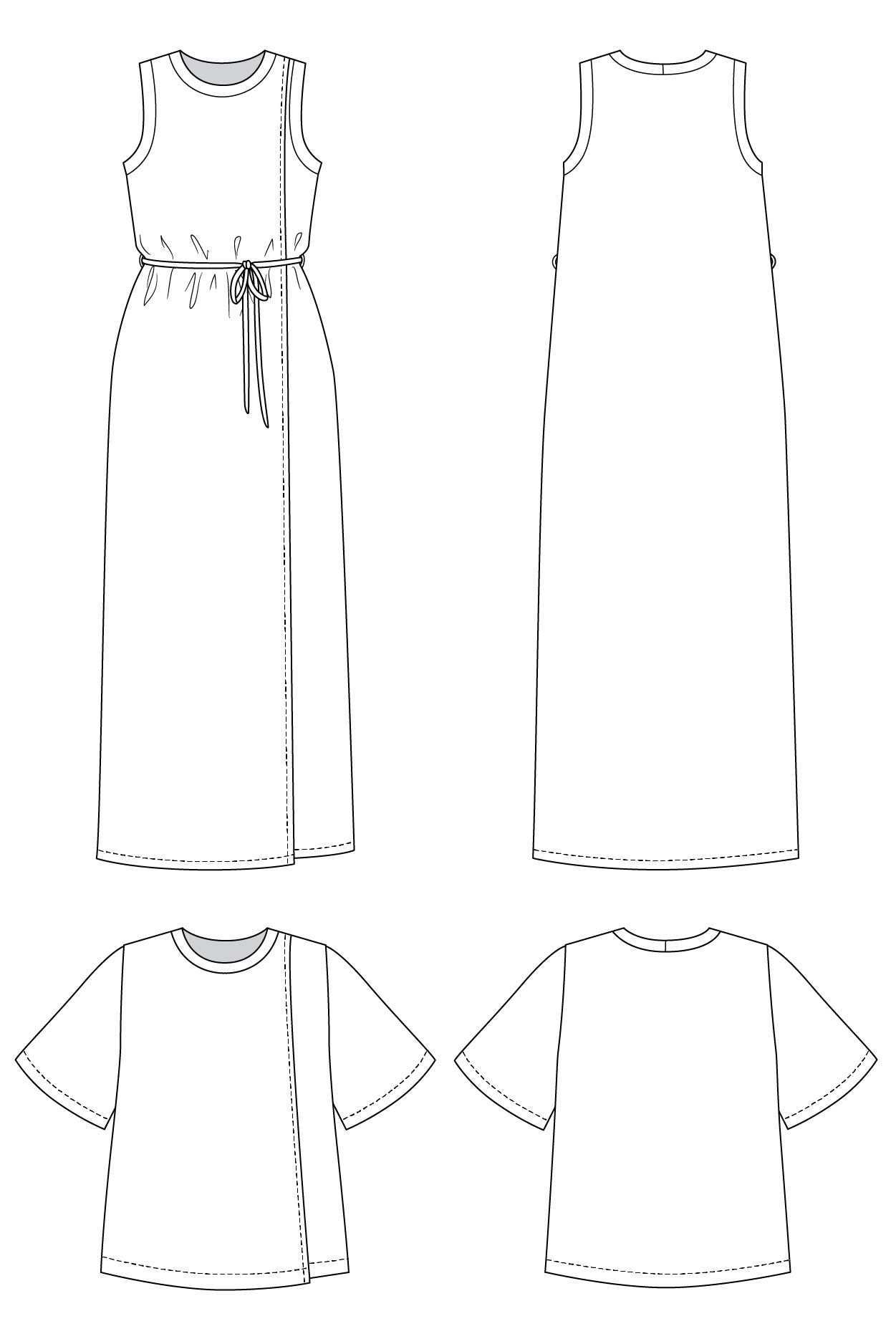 Anneli Double Front Dress & Tee Sewing Pattern | Named Clothing