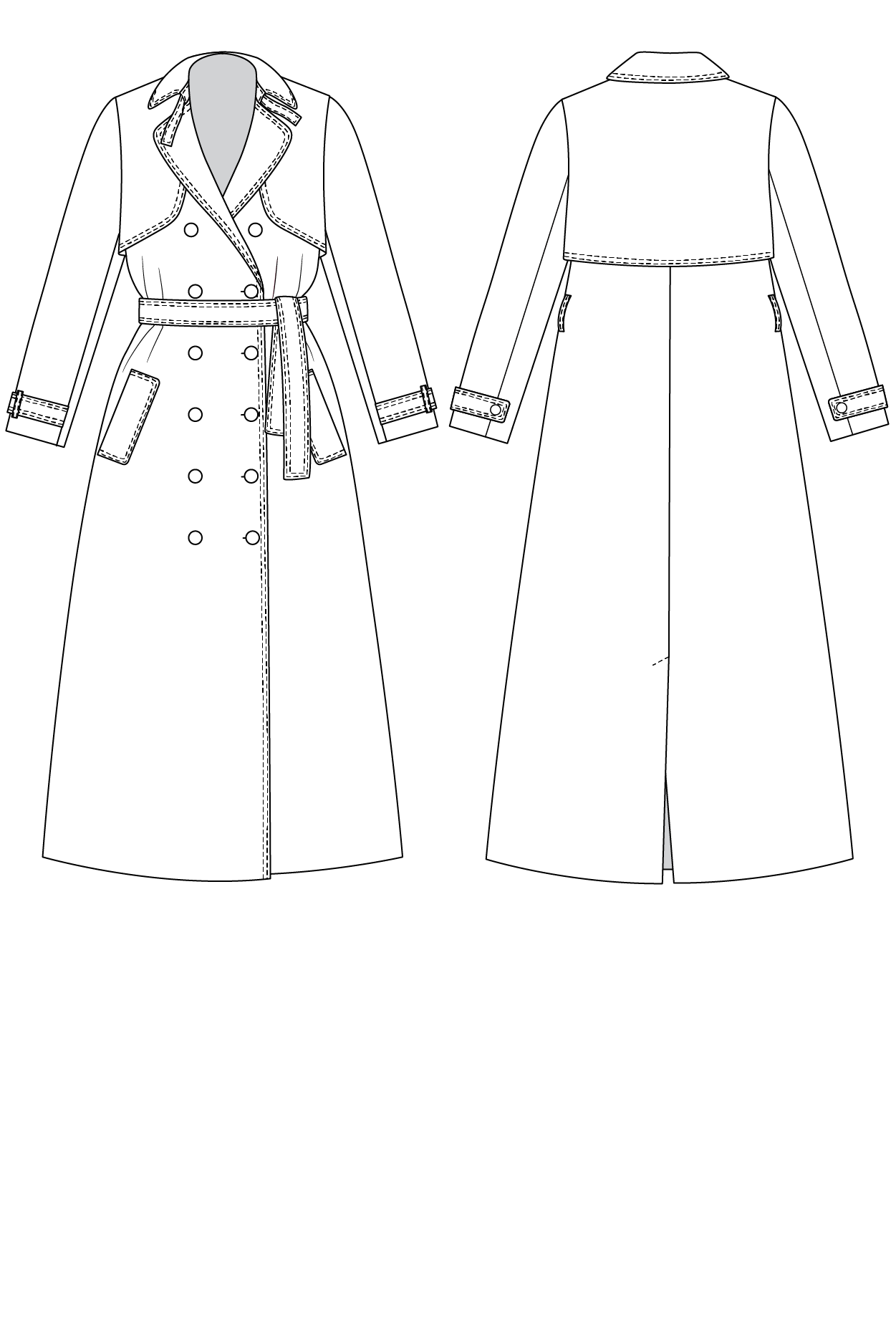 Isla Trench Coat Sewing Pattern | Named Clothing