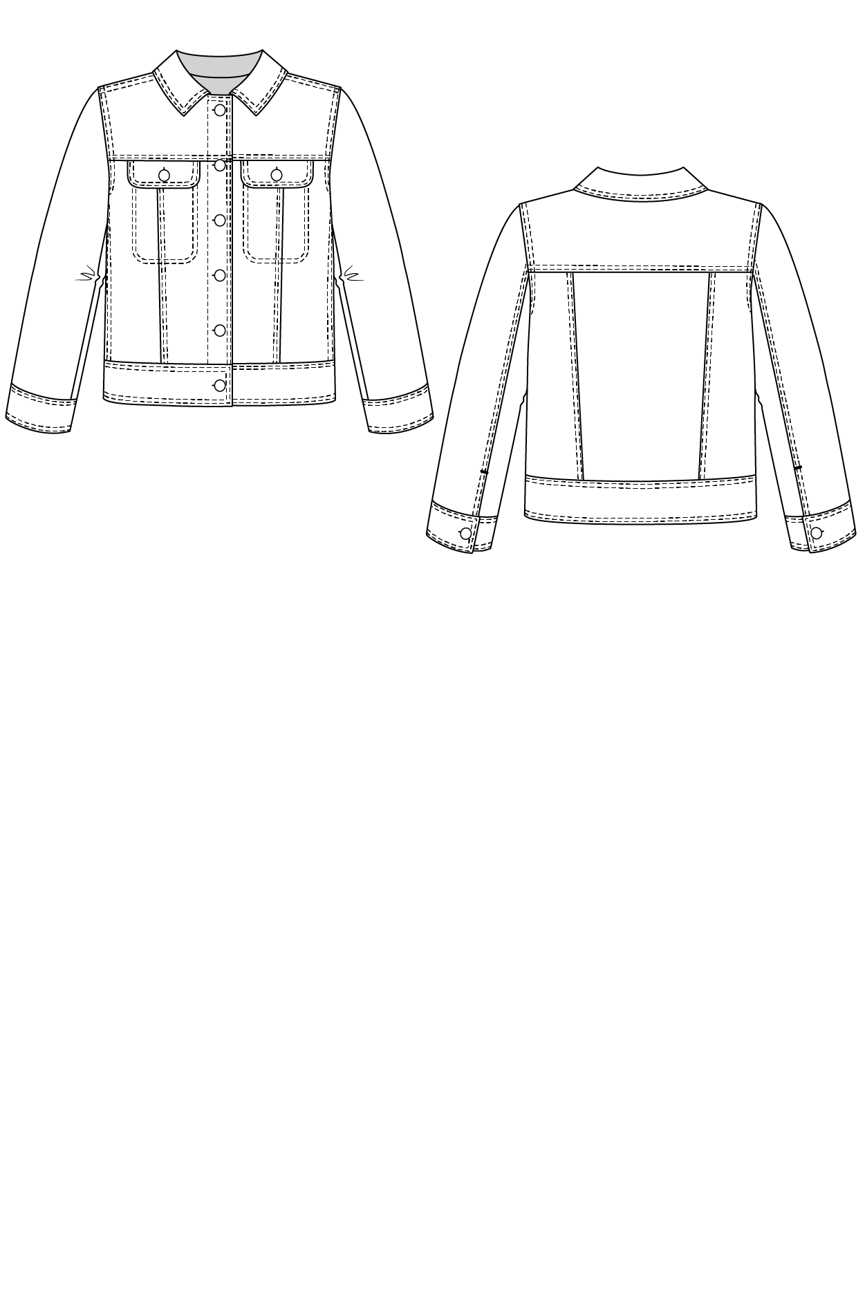 Maisa Denim Jacket Sewing Pattern | Named Clothing